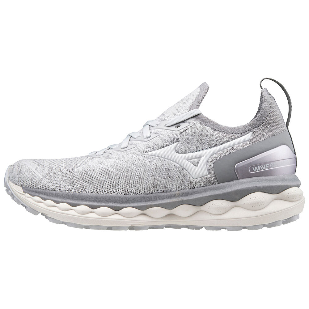 Mizuno Women's Wave Sky Neo Running Shoes White/Grey (J1GD203414-NDA)